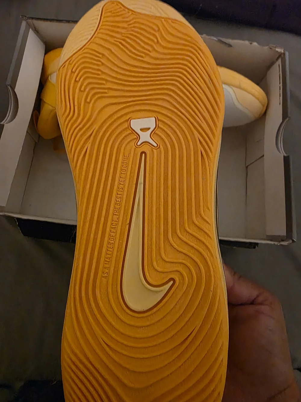 Nike Men’s Yellow/Gold Low-Top Athletic Sneakers Nike A'One 